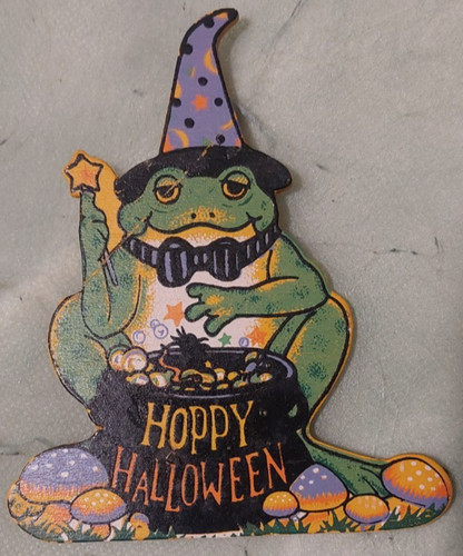 Halloween wooden fridge - wooden, magnet