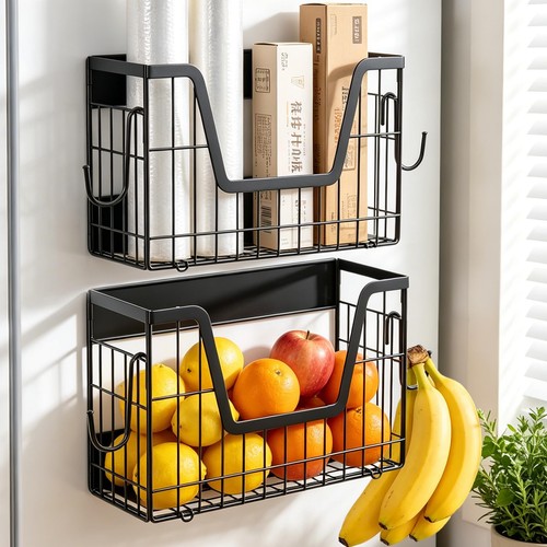 Magnetic refrigerator basket - refrigerator,