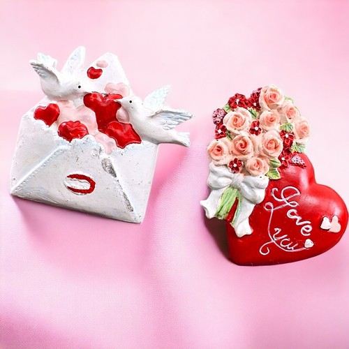 Vtg fridge magnets valentine - vtg,