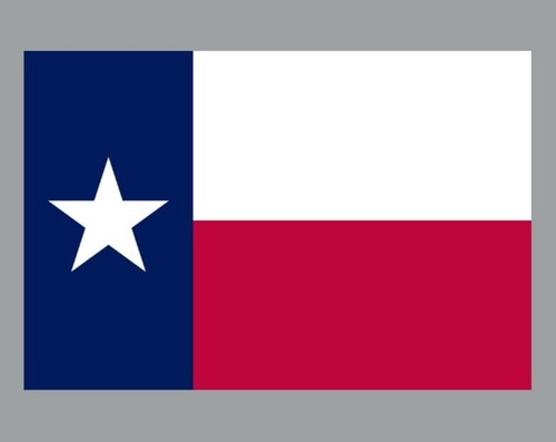 Texas flag die cut glossy - cut,